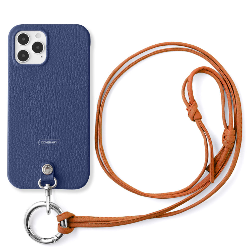 Cuir véritable 32 couleurs cuir italien grainé sangle d'épaule à anneau (sans réglage de la quincaillerie) avec coque arrière série Galaxy