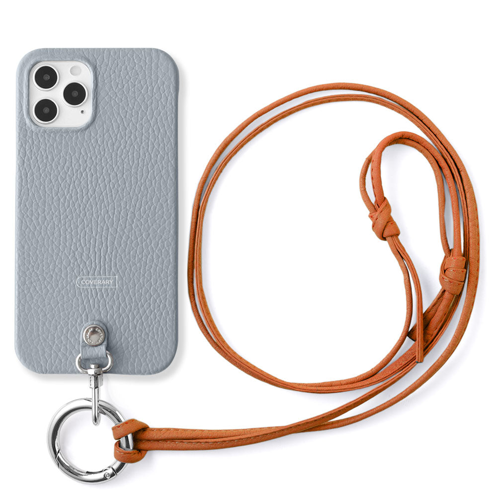 Cuir véritable 32 couleurs cuir italien grainé sangle d'épaule à anneau (sans réglage de la quincaillerie) avec coque arrière série Galaxy