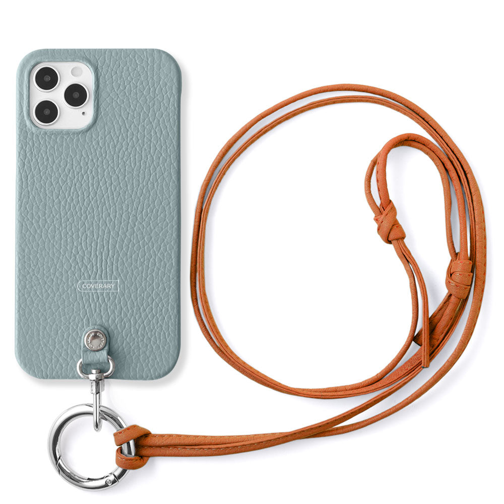 Cuir véritable 32 couleurs cuir italien grainé sangle d'épaule à anneau (sans réglage de la quincaillerie) avec coque arrière série Galaxy