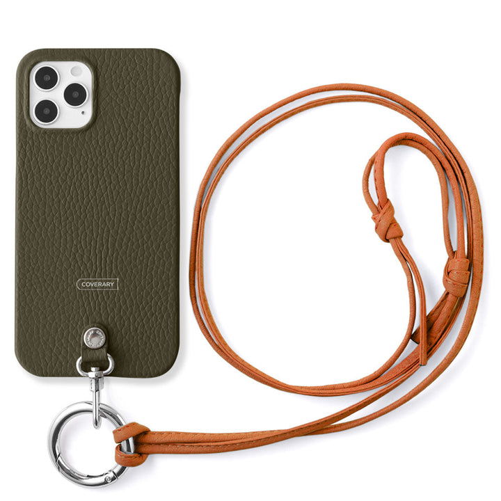 Cuir véritable 32 couleurs cuir italien grainé sangle d'épaule à anneau (sans réglage de la quincaillerie) avec coque arrière série Galaxy