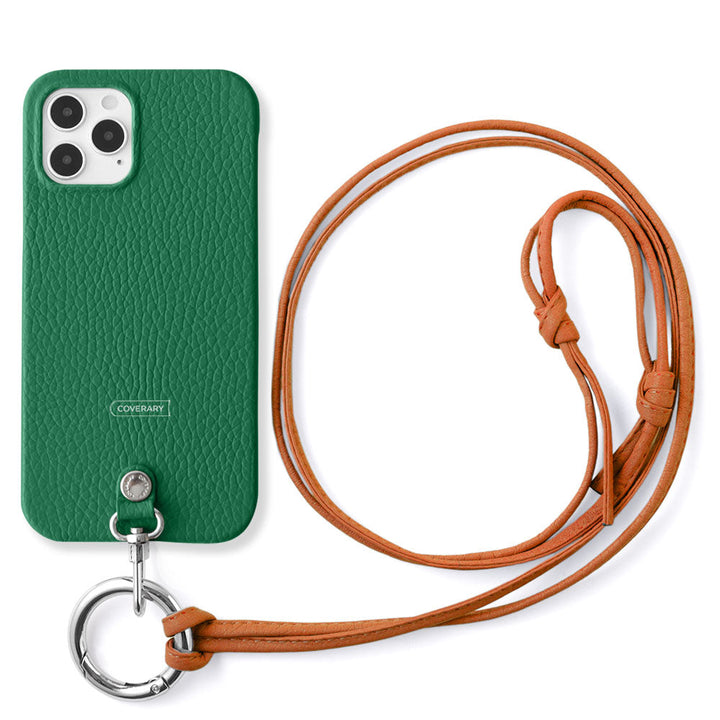 Cuir véritable 32 couleurs cuir italien grainé sangle d'épaule à anneau (sans réglage de la quincaillerie) avec coque arrière série Galaxy