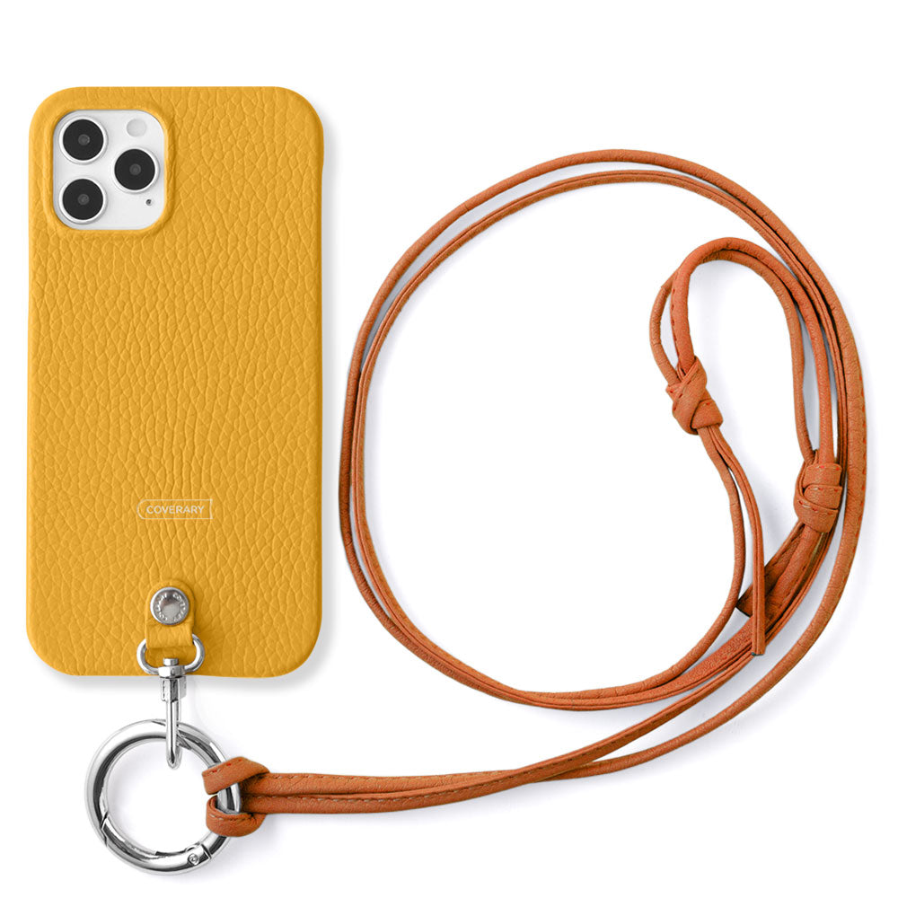 Cuir véritable 32 couleurs cuir italien grainé sangle d'épaule à anneau (sans réglage de la quincaillerie) avec coque arrière série Galaxy