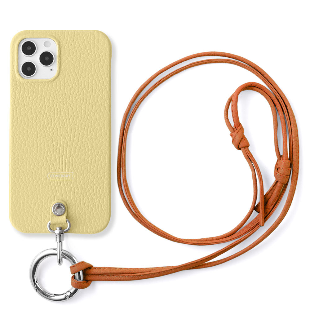 Cuir véritable 32 couleurs cuir italien grainé sangle d'épaule à anneau (sans réglage de la quincaillerie) avec coque arrière série Galaxy