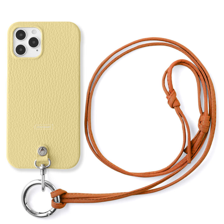 Cuir véritable 32 couleurs cuir italien grainé sangle d'épaule à anneau (sans réglage de la quincaillerie) avec coque arrière série Galaxy