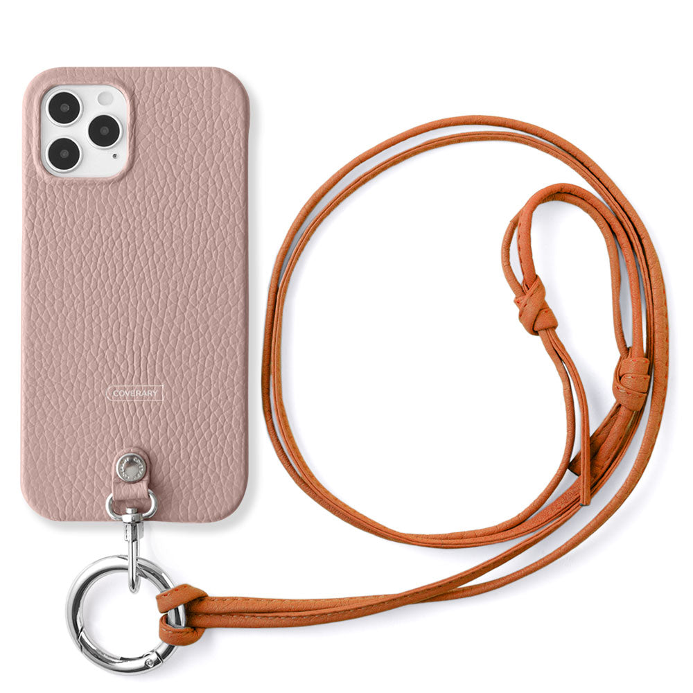 Cuir véritable 32 couleurs cuir italien grainé sangle d'épaule à anneau (sans réglage de la quincaillerie) avec coque arrière série Galaxy