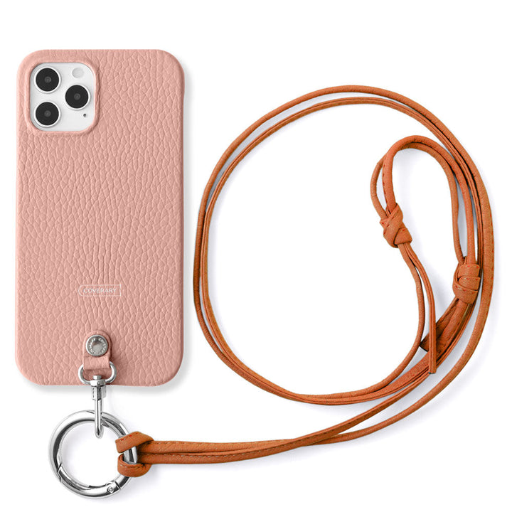 Cuir véritable 32 couleurs cuir italien grainé sangle d'épaule à anneau (sans réglage de la quincaillerie) avec coque arrière série Galaxy