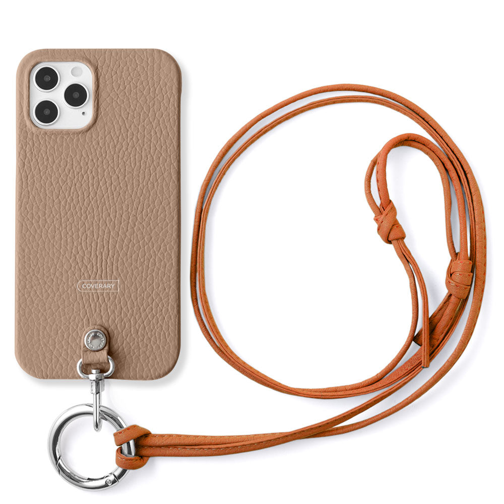 Cuir véritable 32 couleurs cuir italien grainé sangle d'épaule à anneau (sans réglage de la quincaillerie) avec coque arrière série Galaxy