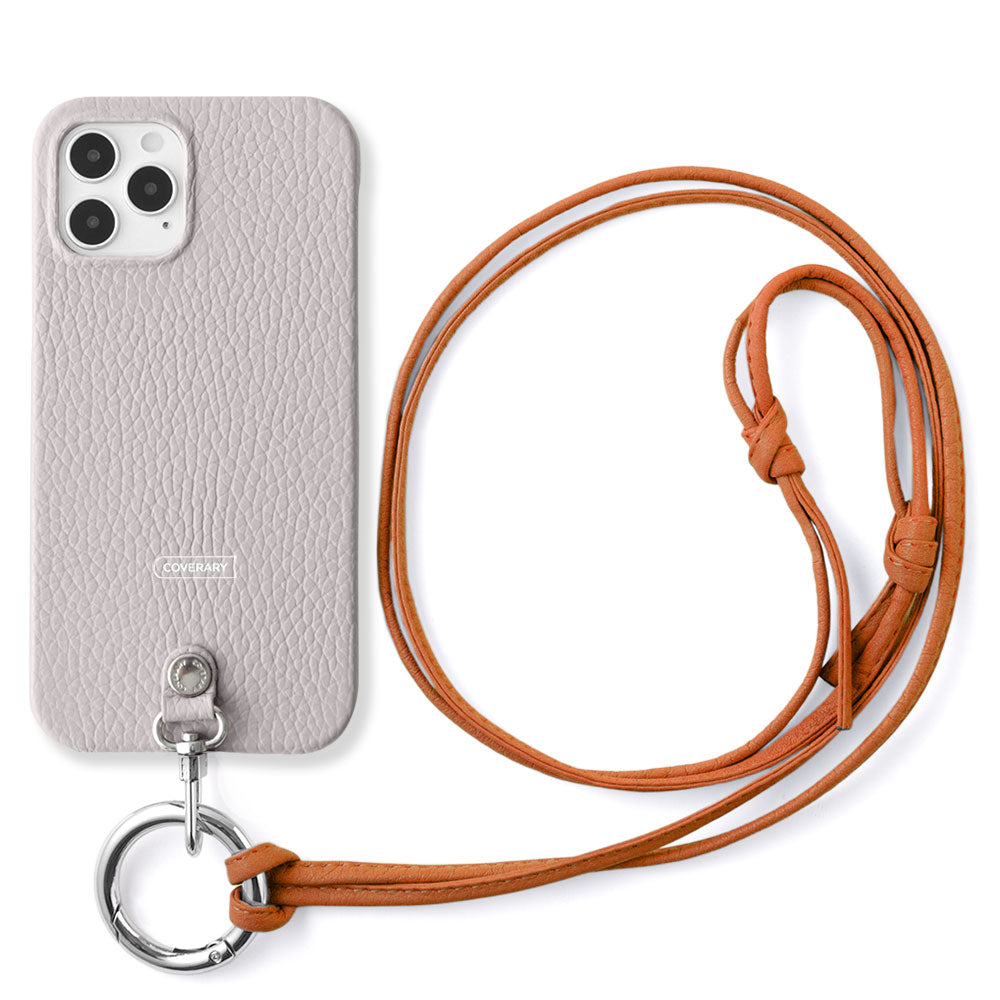 Cuir véritable 32 couleurs cuir italien grainé sangle d'épaule à anneau (sans réglage de la quincaillerie) avec coque arrière série Galaxy