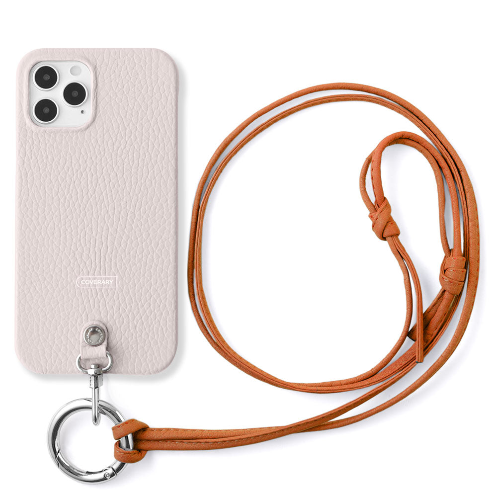 Cuir véritable 32 couleurs cuir italien grainé sangle d'épaule à anneau (sans réglage de la quincaillerie) avec coque arrière série Galaxy