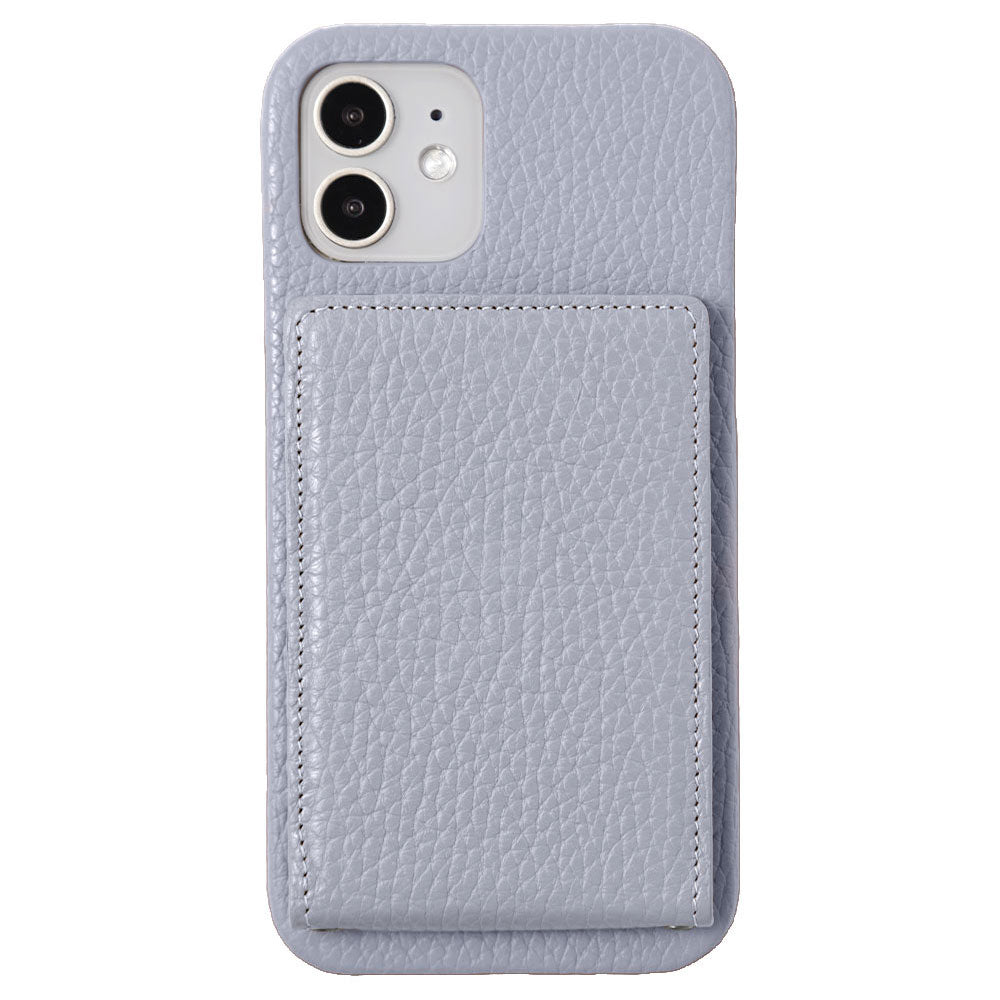 本革 32色 イタリアンシュリンクレザー 縦開きミラー付きカードケース 背面ケース iPhoneシリーズ