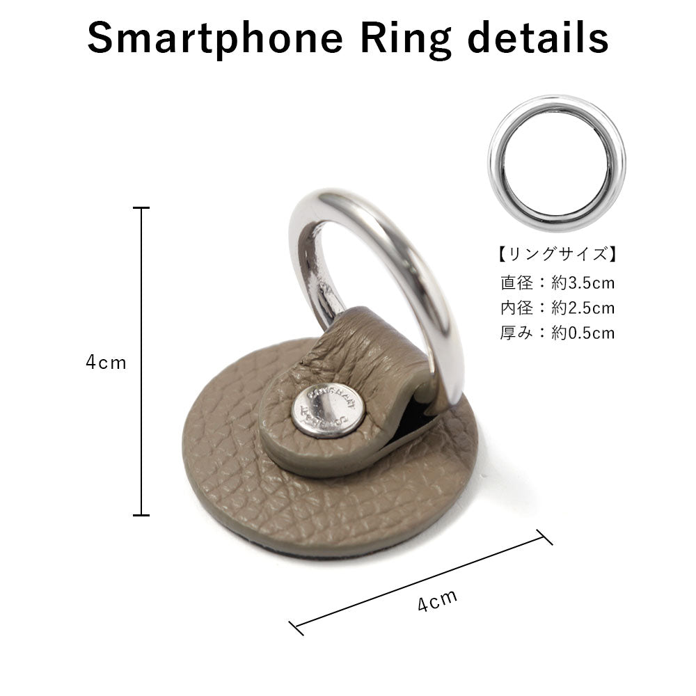 Genuine leather 32 colors Italian shrink leather with mirror & smartphone ring & shoulder strap attached back case for iPhone series