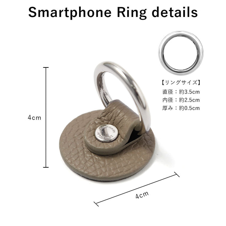 Genuine leather 32 colors Italian shrink leather with mirror & smartphone ring & shoulder strap attached back case for iPhone series