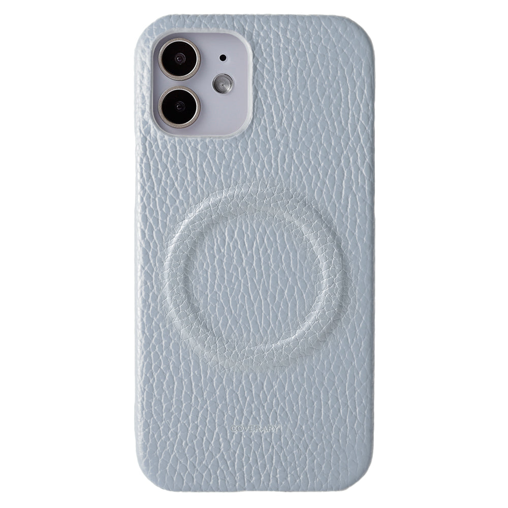 Cuir véritable 32 couleurs cuir italien grainé compatible Magsafe coque arrière série iPhone