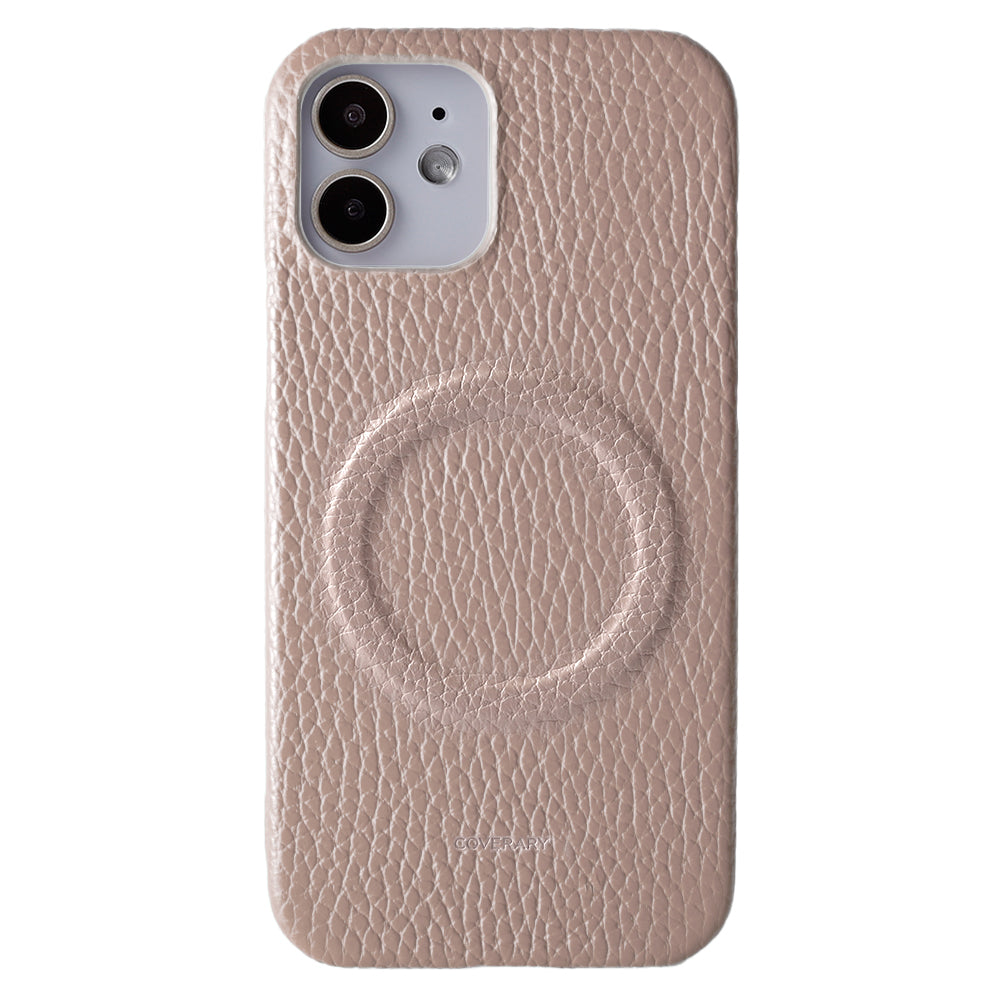 Cuir véritable 32 couleurs cuir italien grainé Compatible Magsafe Coque arrière