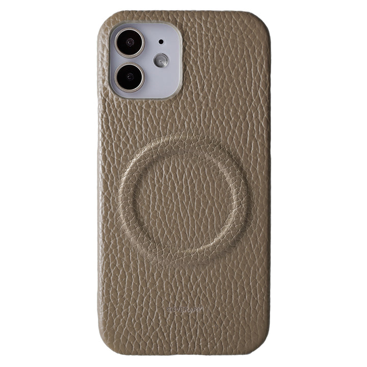 Cuir véritable 32 couleurs cuir italien grainé Compatible Magsafe Coque arrière