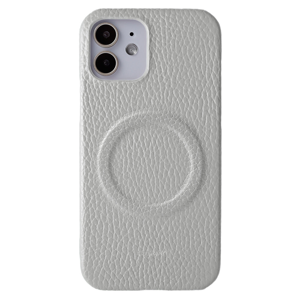 Cuir véritable 32 couleurs cuir italien grainé Compatible Magsafe Coque arrière