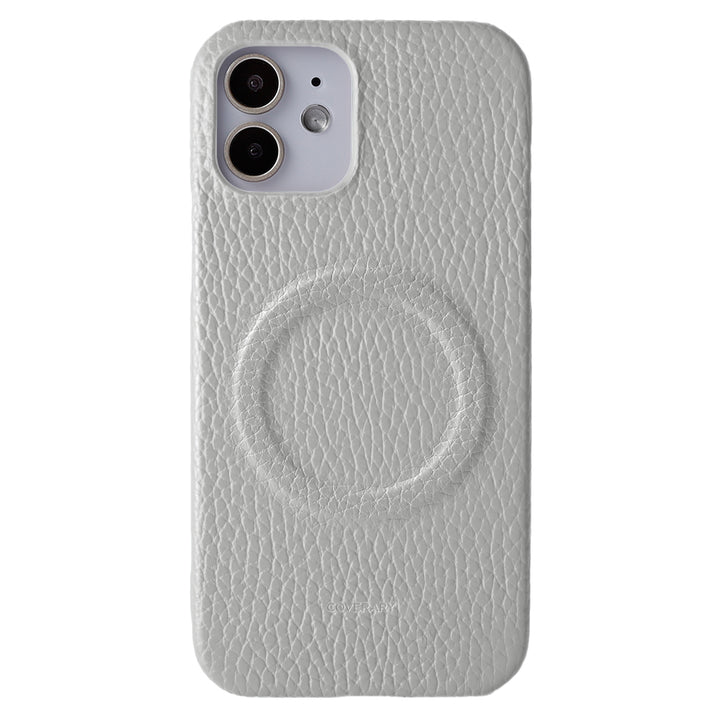 Cuir véritable 32 couleurs cuir italien grainé Compatible Magsafe Coque arrière