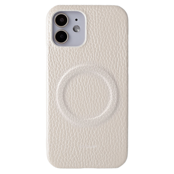 Cuir véritable 32 couleurs cuir italien grainé Compatible Magsafe Coque arrière