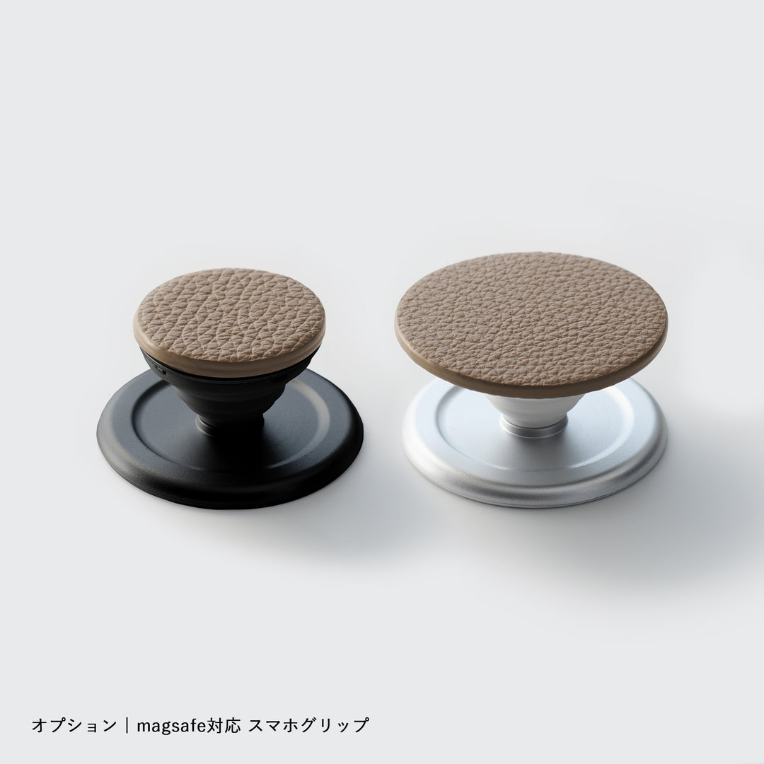 本革レザー スマホケース 背面カバー 全機種対応 MagSafe対応 32色 イタリアンシュリンクレザー