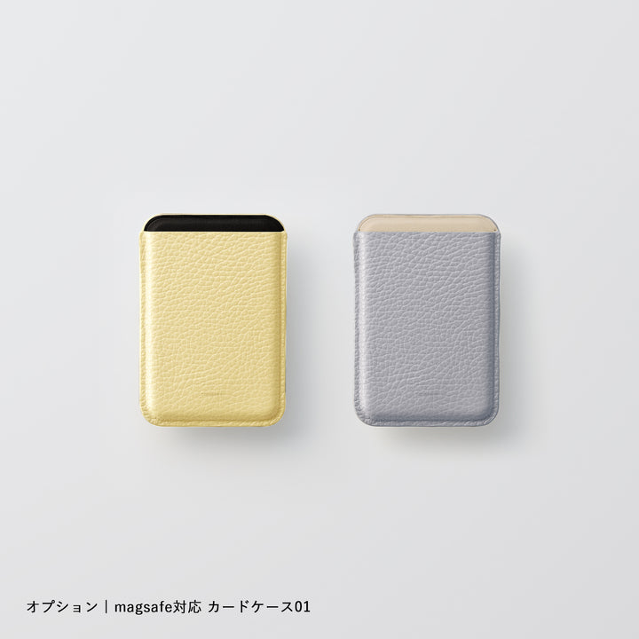 本革レザー スマホケース 背面カバー 全機種対応 MagSafe対応 32色 イタリアンシュリンクレザー