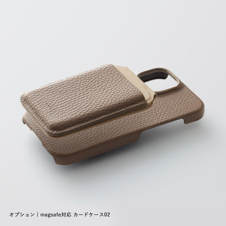 本革レザー スマホケース 背面カバー 全機種対応 MagSafe対応 32色 イタリアンシュリンクレザー
