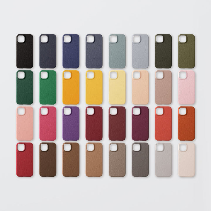 Cuir véritable 32 couleurs cuir italien grainé coque arrière série Xperia