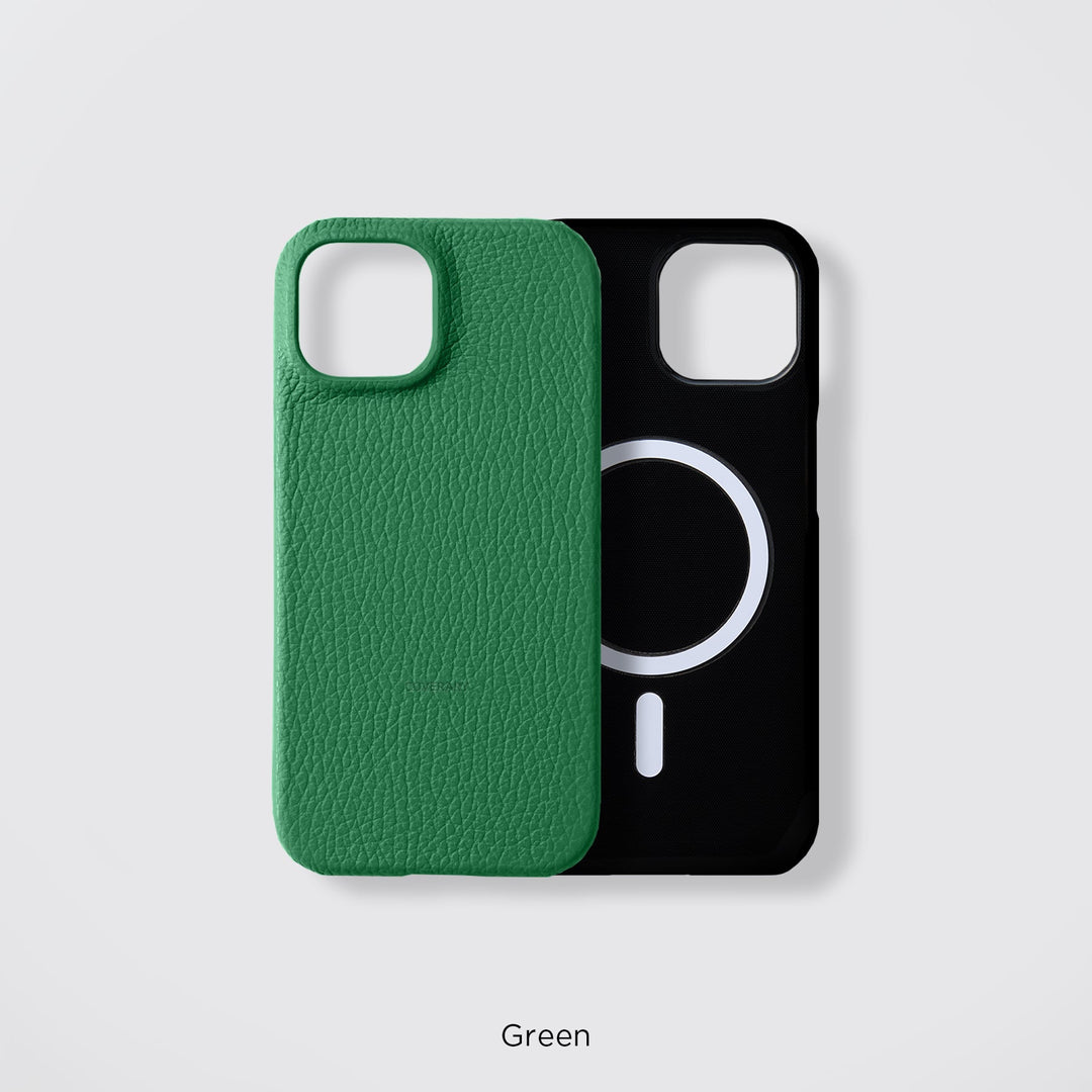 Étui de téléphone en cuir véritable, coque arrière, compatible avec tous les modèles, compatible MagSafe, 32 coloris, cuir italien grainé, série Galaxy