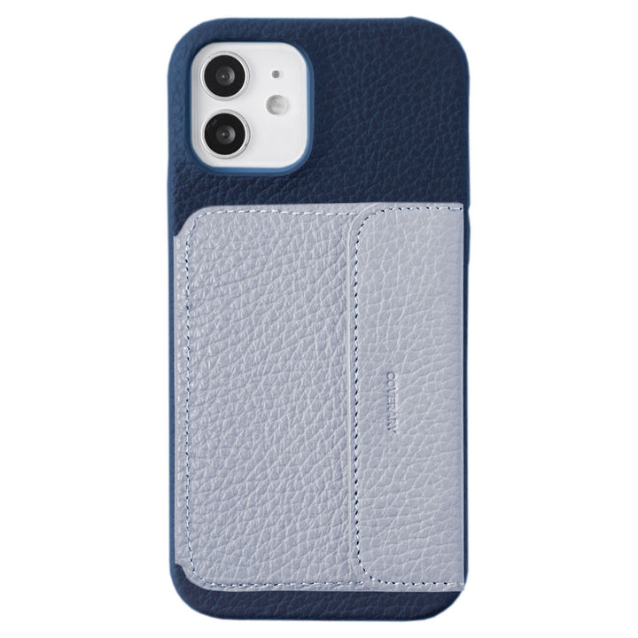 本革 32色 イタリアンシュリンクレザー ミラー付きカードケース 背面ケース