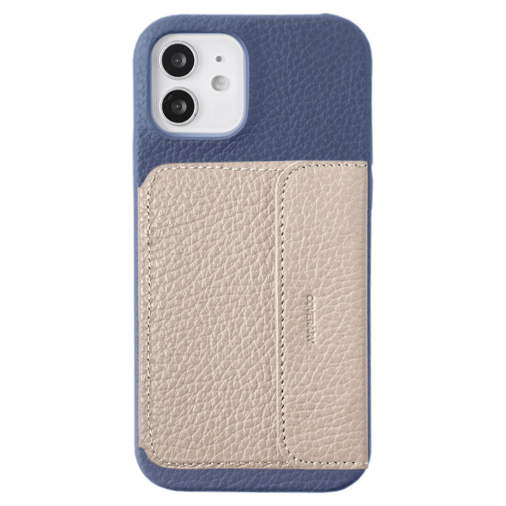 本革 32色 イタリアンシュリンクレザー ミラー付きカードケース 背面ケース