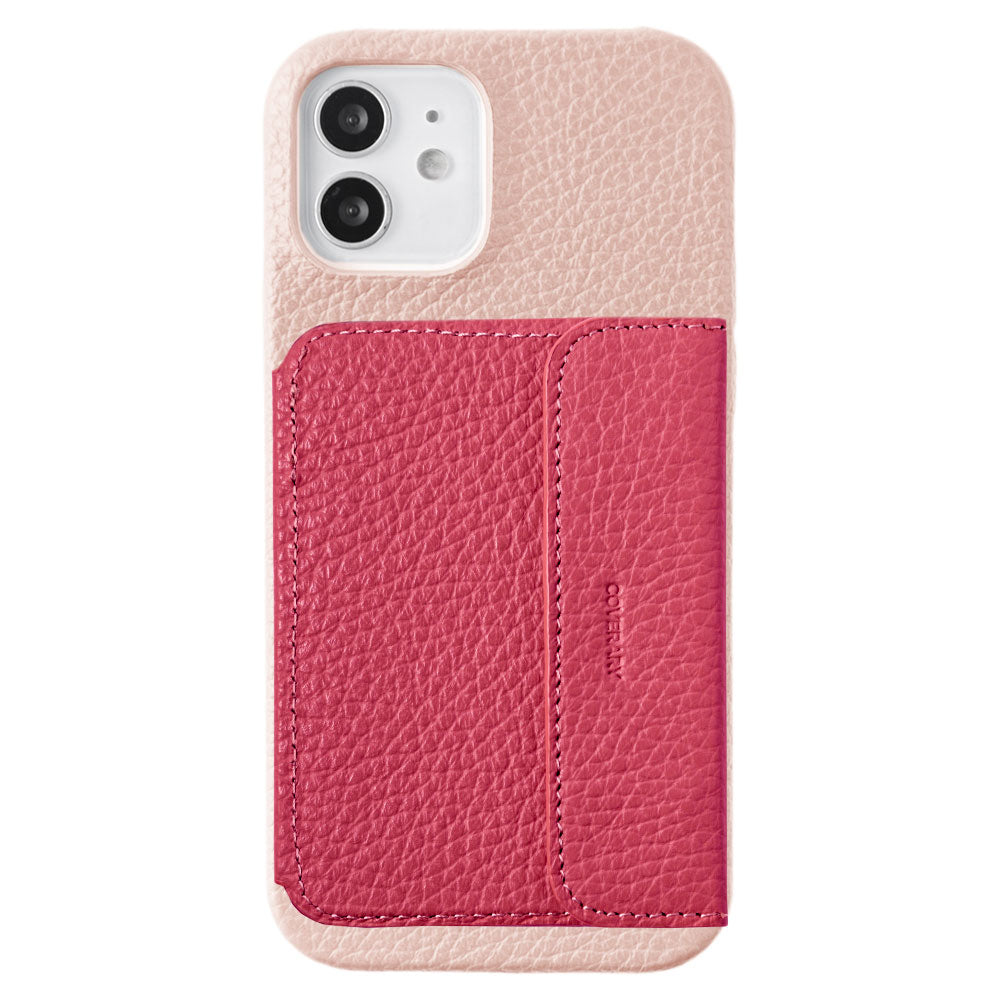 本革 32色 イタリアンシュリンクレザー ミラー付きカードケース 背面ケース Google Pixelシリーズ