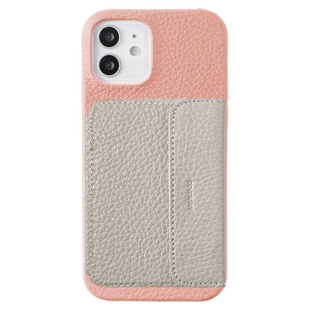 本革 32色 イタリアンシュリンクレザー ミラー付きカードケース 背面ケース