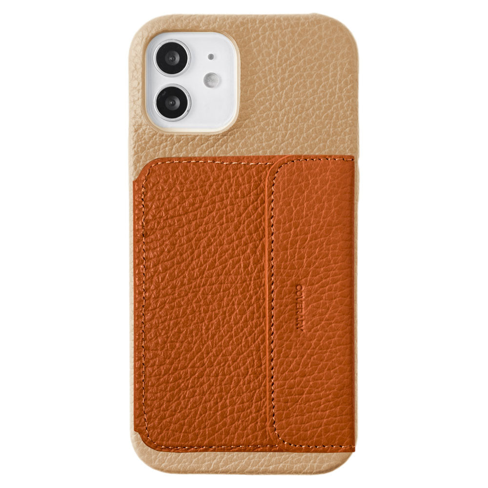 本革 32色 イタリアンシュリンクレザー ミラー付きカードケース 背面ケース