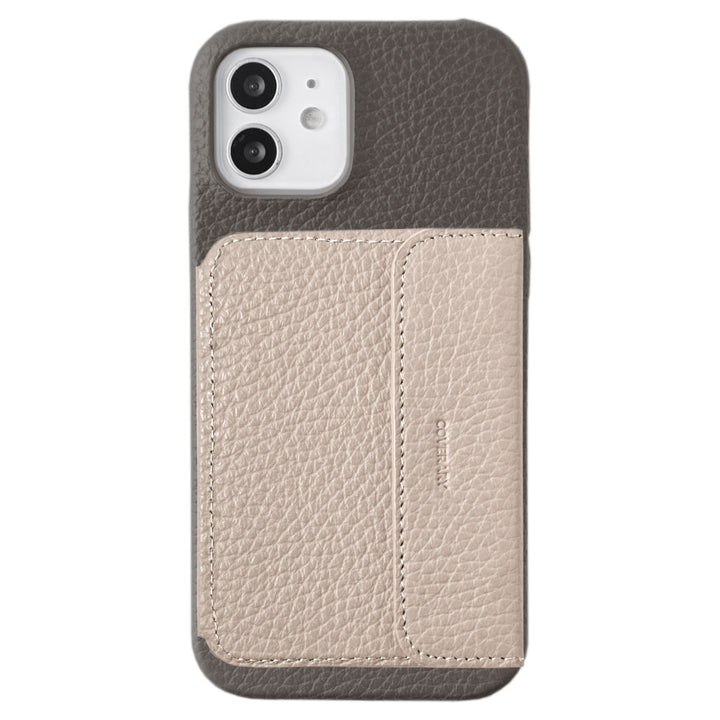 本革 32色 イタリアンシュリンクレザー ミラー付きカードケース 背面ケース