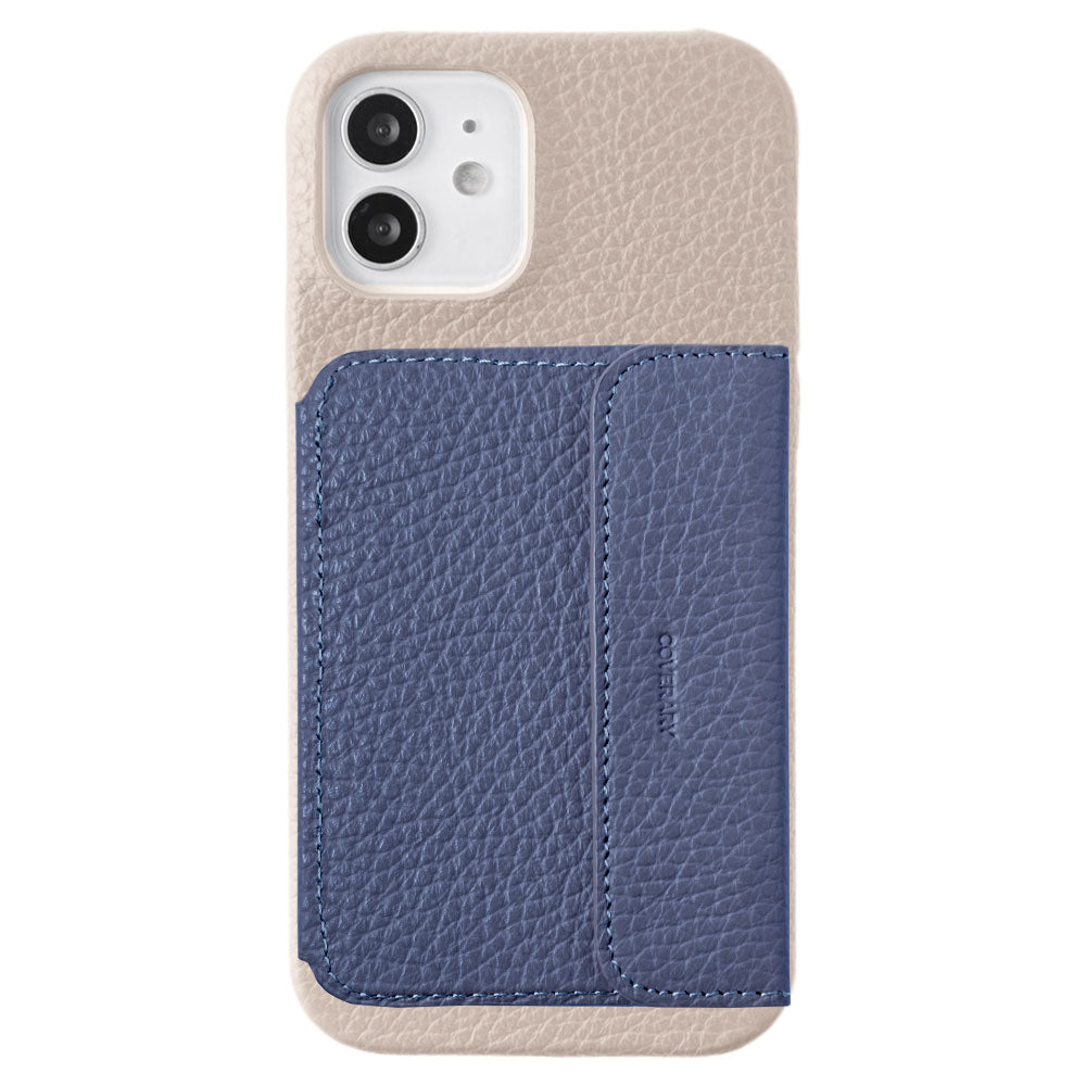 本革 32色 イタリアンシュリンクレザー ミラー付きカードケース 背面ケース