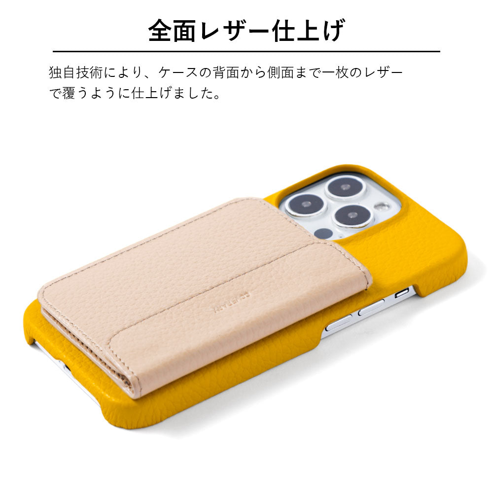 本革 32色 イタリアンシュリンクレザー ミラー付きカードケース 背面ケース Google Pixelシリーズ