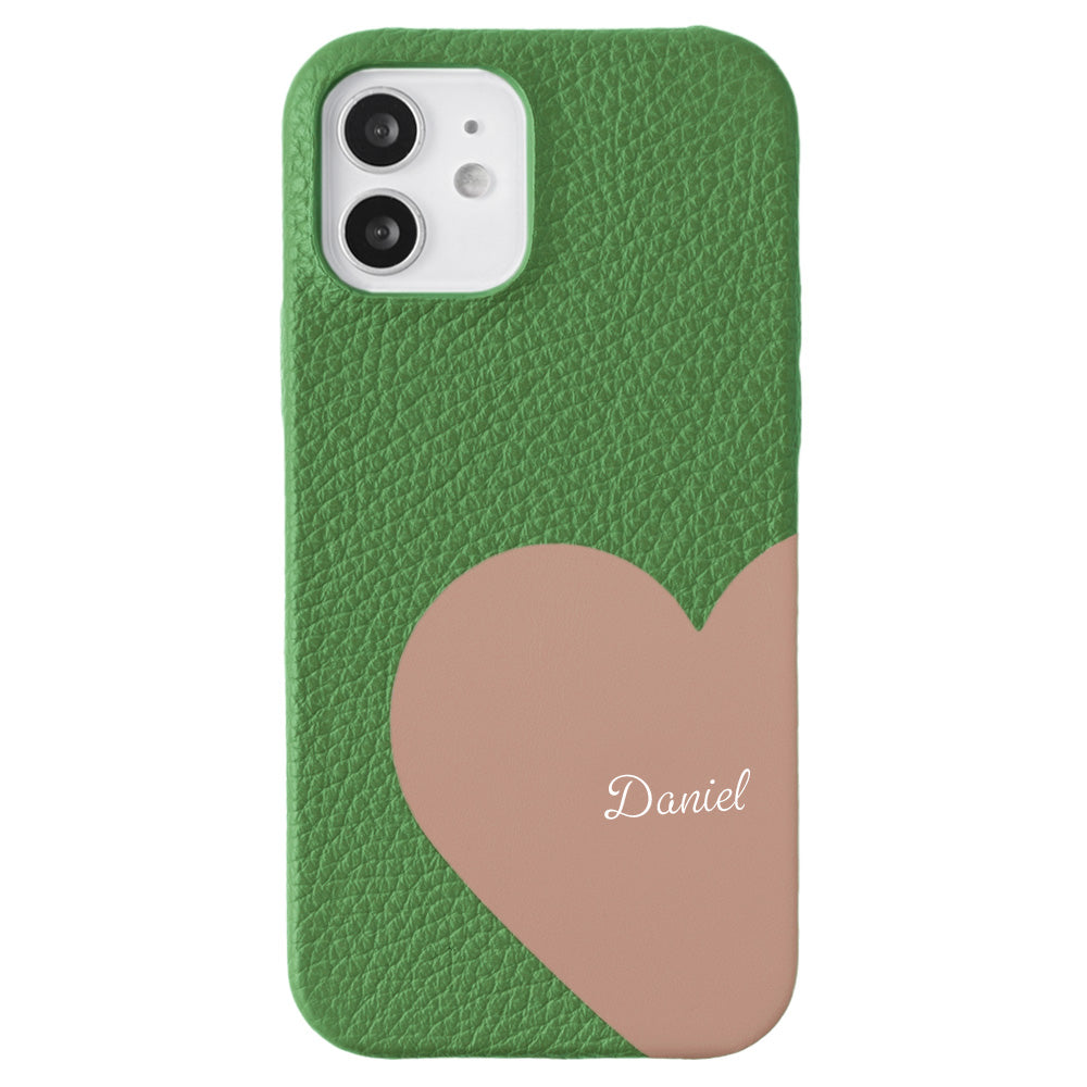 本革 32色 イタリアンシュリンクレザー モチーフカットレザー プリントネーム 背面ケース Google Pixelシリーズ