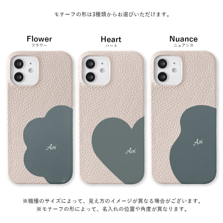 Cuir véritable 32 couleurs cuir italien grainé cuir découpé motif nom imprimé coque arrière série iPhone