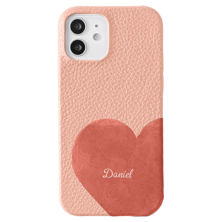 Genuine leather 32 colors Italian shrink leather Mostro motif cut leather Printed name Back case Google Pixel series