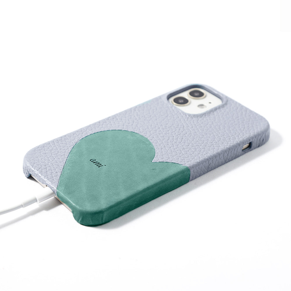 Genuine leather 32 colors Italian shrink leather Mostro motif cut leather Printed name Back case Google Pixel series