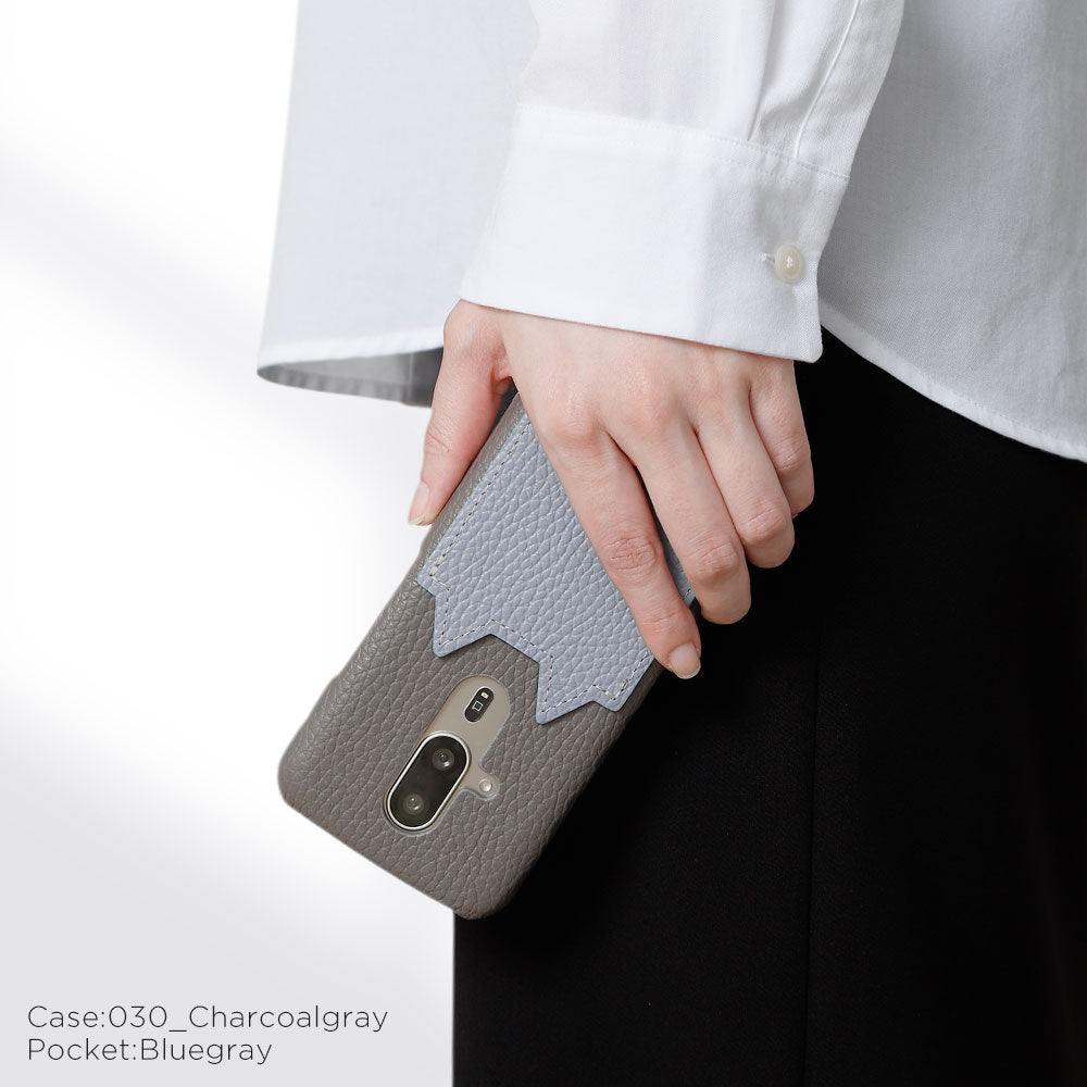 Genuine Leather 32 Colors Italian Shrink Leather Cat-Shaped Pocket Back Case iPhone Series