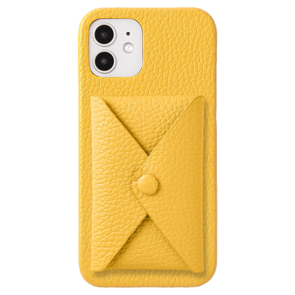 Genuine leather 32 colors Italian shrink leather with lid pocket back case Xperia series