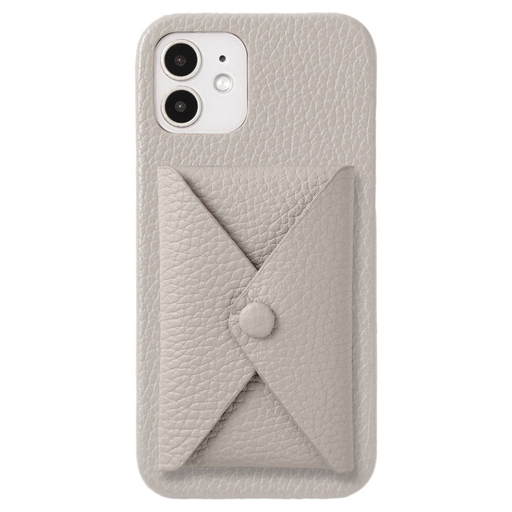 本革 32色 イタリアンシュリンクレザー 蓋ありポケット付き 背面ケース