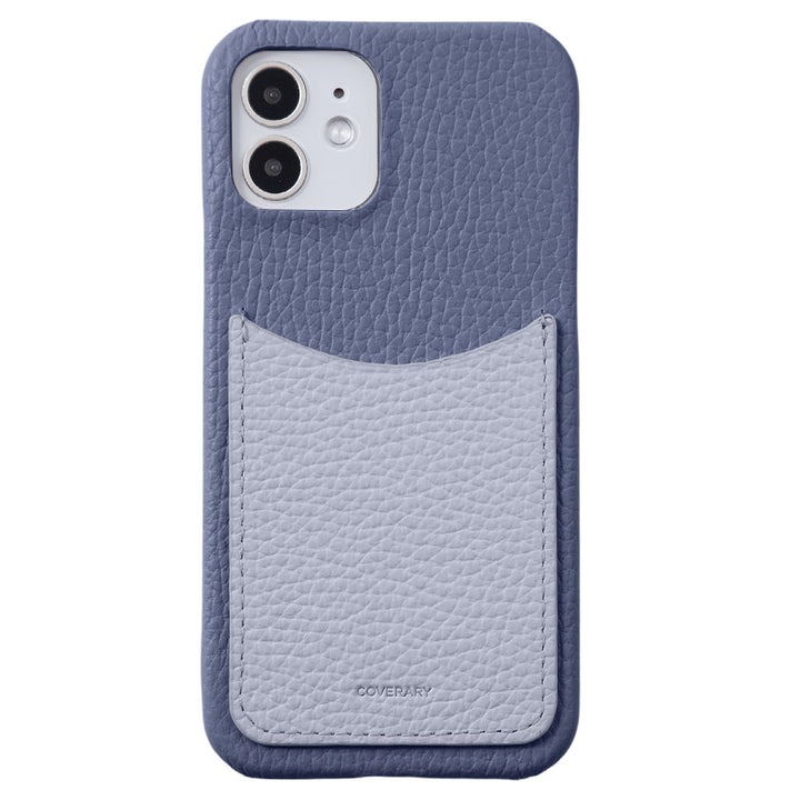 Cuir véritable 32 couleurs Cuir italien grainé avec poche souriante Coque arrière