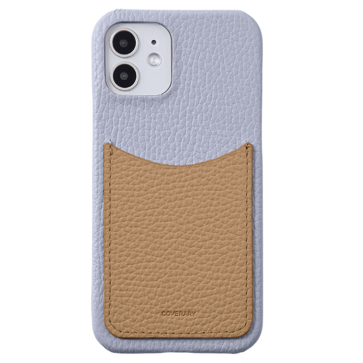 Cuir véritable 32 couleurs Cuir italien grainé avec poche souriante Coque arrière