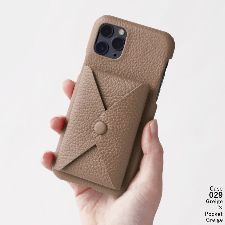 Genuine leather 32 colors Italian shrink leather with lid pocket back case Xperia series