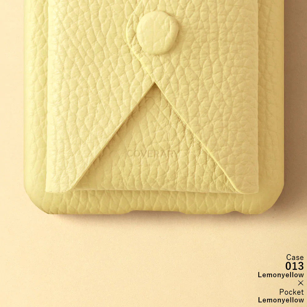 Genuine leather 32 colors Italian shrink leather with lid pocket back case Xperia series