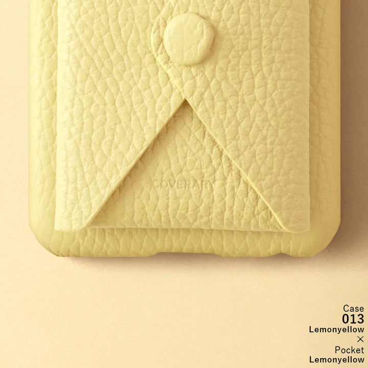 Genuine leather 32 colors Italian shrink leather with lid pocket back case Xperia series