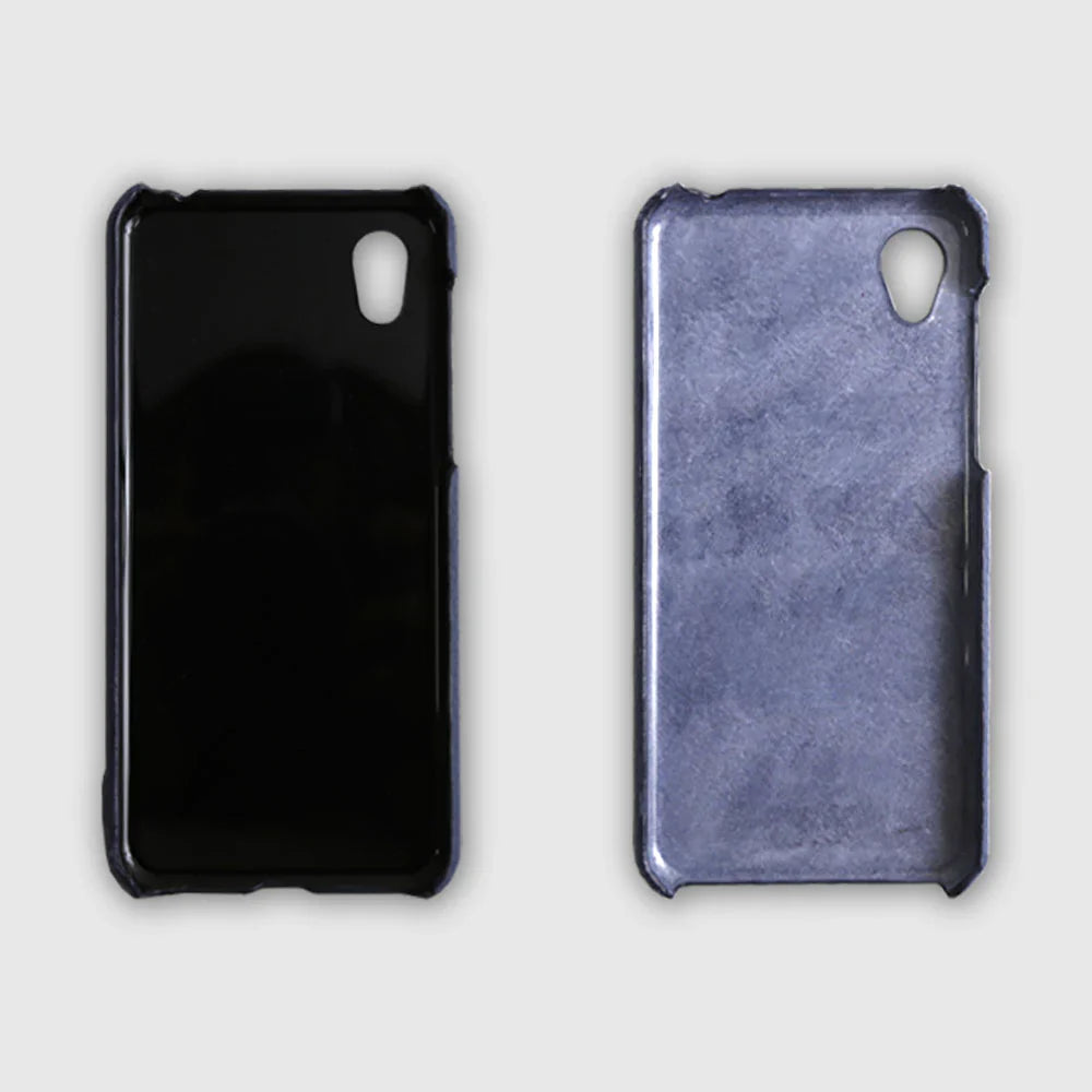 Genuine leather 32 colors Italian shrink leather with lid pocket back case Xperia series