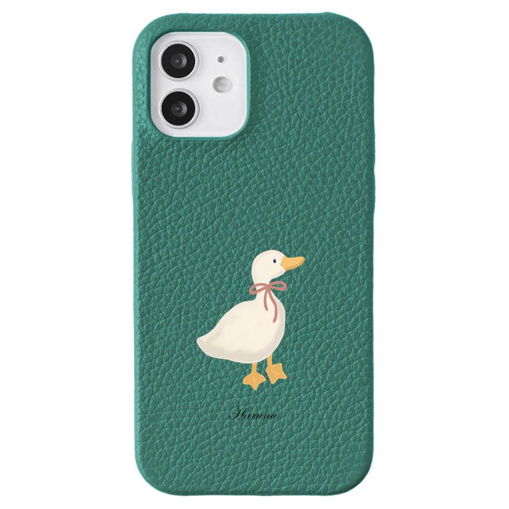 Genuine leather 32 colors Italian shrink leather animal pattern printed name back case Google Pixel series