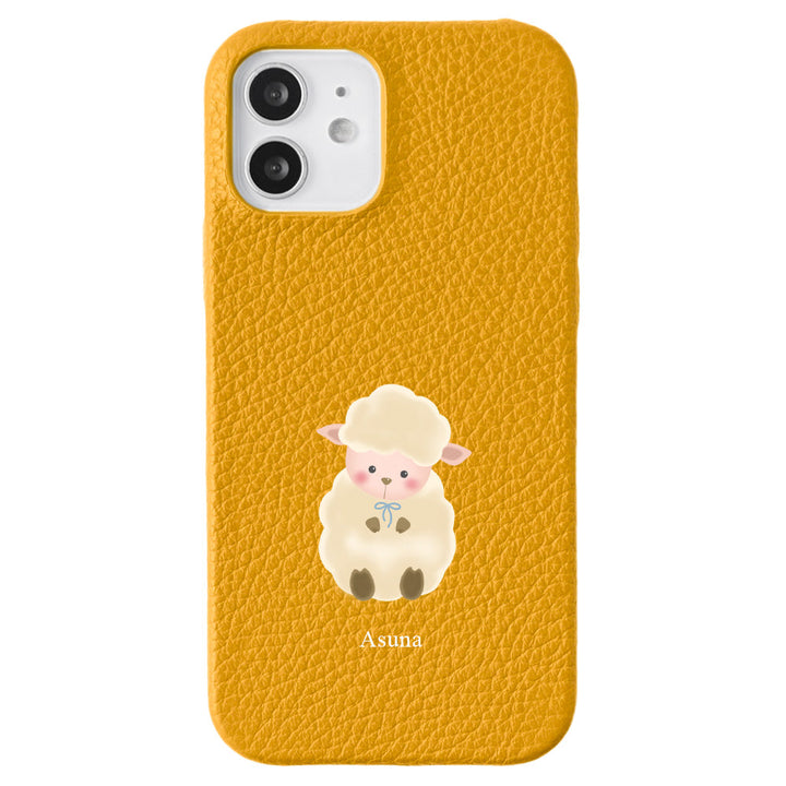 Genuine leather 32 colors Italian shrink leather animal pattern printed name back case Google Pixel series